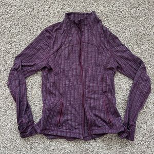 Lululemon purple zip up sweatshirt